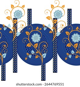Digital-textile-design-flowers-leaves-Exquisite border design, border pattern, Motif, Graph
Digital Textile All-Over Pattern Design for Pakistani-Indian-Turki-Kurti Design
