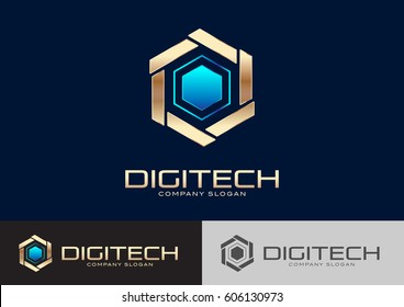 Digitech Logo Template Design Vector 