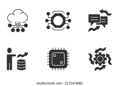 digitilization icons set . digitilization pack symbol vector elements for infographic web