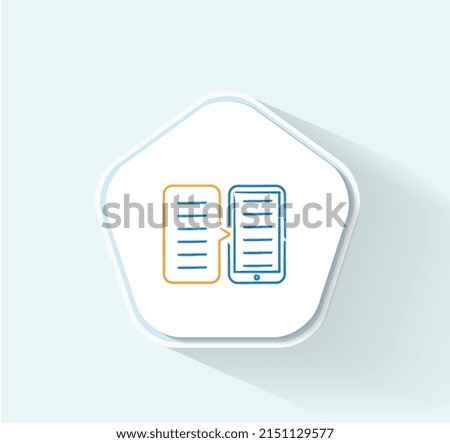 From Digitization icon vector design