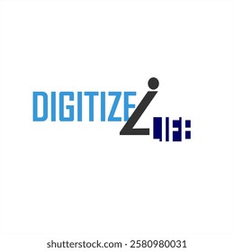 #Digitize4life, #logo, #logodesign, #digital color, #graphic, #design, #vector design, #three color logo, #icon,