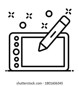 Digitizer-Icon-Design, Grafiktablette für digitale Grafiken 