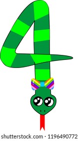 Digits in the form of an animal