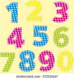 Digits for kids vector