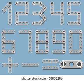 digits like children's constructor