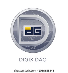 DigixDao Cryptocurrency Coin Sign