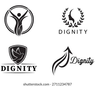 Dignity Logo Design Set Concepts