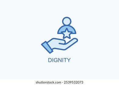 Dignity vector or logo sign symbol illustration