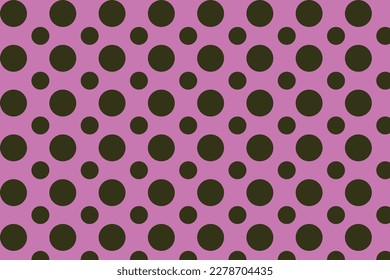 digonal abstrac wavy simple black polka dot pattern on violet background .