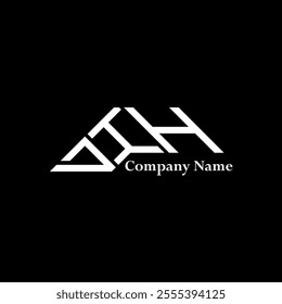 DIH logo design, DIH simple and modern logo. DIH luxurious alphabet design  