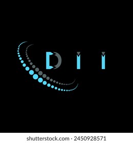 DII letter logo abstract design. DII unique design. DII.
