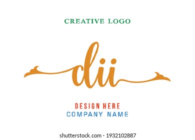 DII lettering logo is simple, easy to understand and authoritative