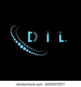 DIL letter logo abstract design. DIL unique design. DIL.
