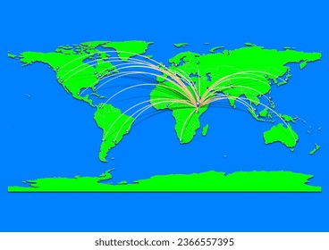 Dila, Ethiopia map - Concept map for Dila, Ethiopia on World map. Suitable for export concepts. File is suitable for digital editing and prints of all sizes.