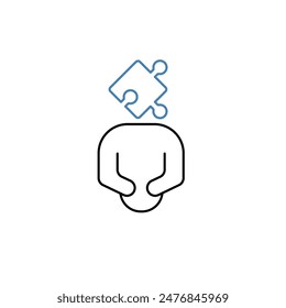 dilemma concept line icon. Simple element illustration. dilemma concept outline symbol design.