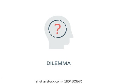 
Dilemma Symbol in Vektorgrafik. Logotyp
