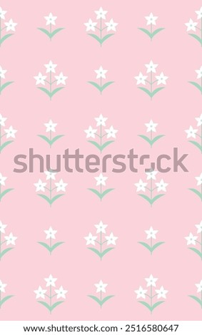Dilicate floral seamless pattern design. Vector illustration.
