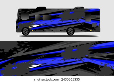 Dilifery car camper car sticker wrap design vector