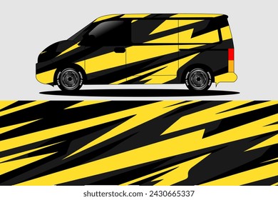 Dilifery car camper car sticker wrap design vector