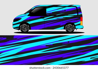 Dilifery car camper car sticker wrap design vector