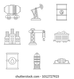 Diligence icons set. Outline set of 9 diligence vector icons for web isolated on white background