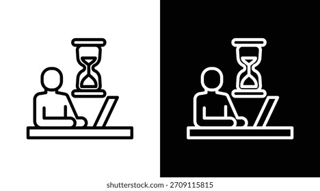 Versión de dos tonos de diligencia en fondo blanco y negro