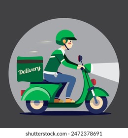 Dilivety scooter retro for decoration