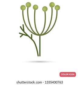 Dill color vector icon for web and mobile design