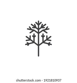 Icono vectorial de hierba baja. signo plano relleno para concepto móvil y diseño web. Embudo, icono de teclado de marcado. Símbolo, ilustración del logotipo. Gráficos vectoriales