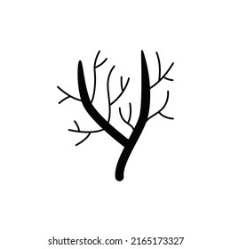 Dill icon in black flat glyph, filled style isolated on white background