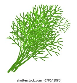 Dill Icon. Cartoon Illustration Of Dill Vector Icon For Web