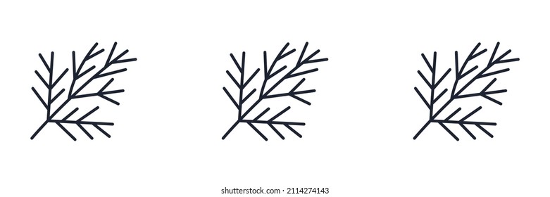 Dill Icon Symbol Template For Graphic And Web Design Collection Logo Vector Illustration