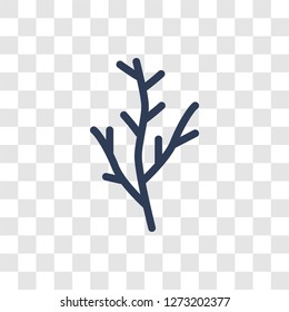 Dill icon. Trendy Dill logo concept on transparent background from Fruits and vegetables collection