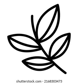 Dill oregano icon outline vector. Leaf herb. Garden food