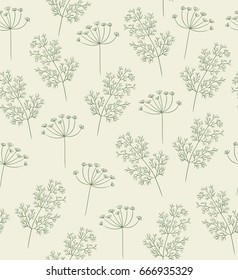 Dill pattern vector