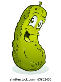 Dill Pickle Cartoon Character