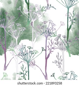 Dill Seamless Pattern