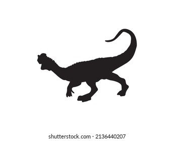 Dilophosauru , dinosaur on isolated background .