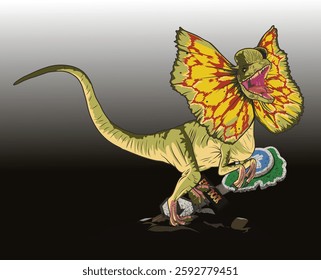 Dilophosaurus, Dinosaurs, Early Jurassic, Holotype,  Dilophosaurus wetherilli.