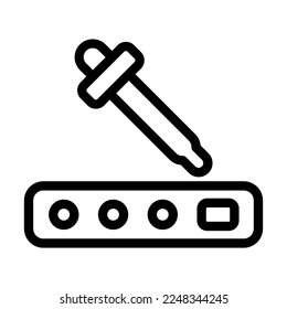 Diluent Vector Line Icon Design