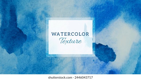 Diluted watercolor blue background vector design in eps 10