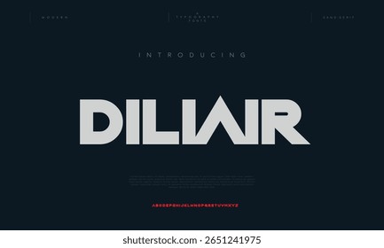 Dilwr creative modern stylish calligraphy letter logo design