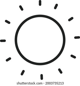 Dim Button icon vector image. Can also be used for Symbols. Suitable for mobile apps, web apps and print media.