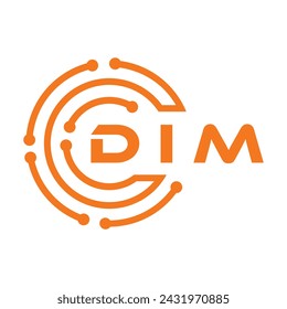 DIM letter design. DIM letter technology logo design on white background. DIM Monogram logo design for entrepreneur and business.
