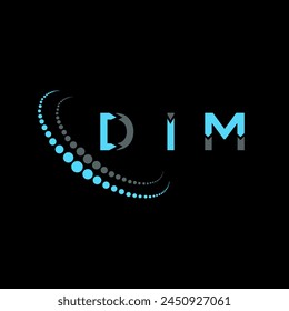 DIM letter logo abstract design. DIM unique design. DIM.
