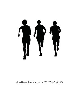 In the dim light of dawn, a solitary silhouette emerges against the horizon, embodying the spirit of endurance, perseverance, and unwavering determination in the timeless pursuit of the marathon.