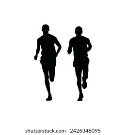 In the dim light of dawn, a solitary silhouette emerges against the horizon, embodying the spirit of endurance, perseverance, and unwavering determination in the timeless pursuit of the marathon.
