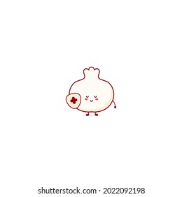 Dim sum  cute character illustration smile happy mascot logo kids play toys template