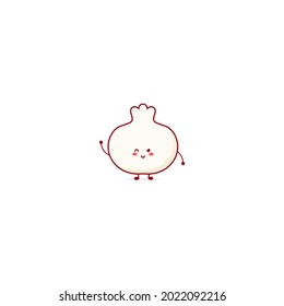 Dim sum  cute character illustration smile happy mascot logo kids play toys template