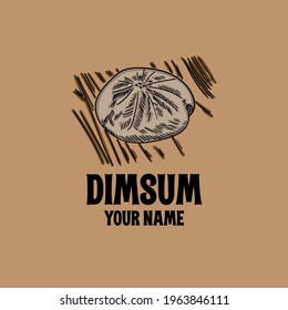 dim sum design logo vector. illustration dim sum design logo restaurant